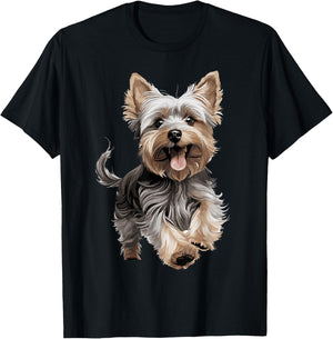 Yorkshire Terrier Yorkie Dog Breed Cute Graphic T-Shirt - T-Shirt | Black