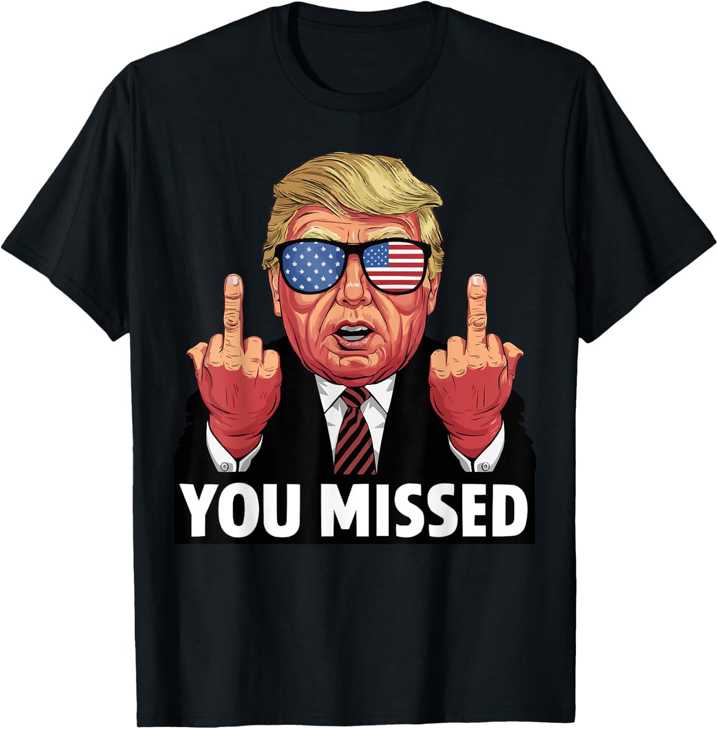 Shot Republican Pro Trump, President 2024 T-Shirt - T-Shirt | Black