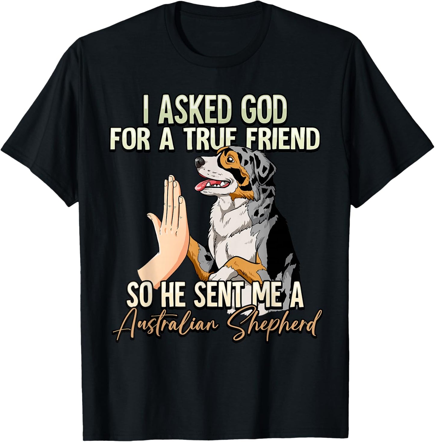 Australian Shepherd T-Shirt - T-Shirt | Black