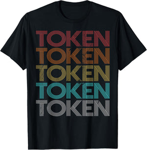 Retro Vintage Token T-Shirt - T-Shirt | Black