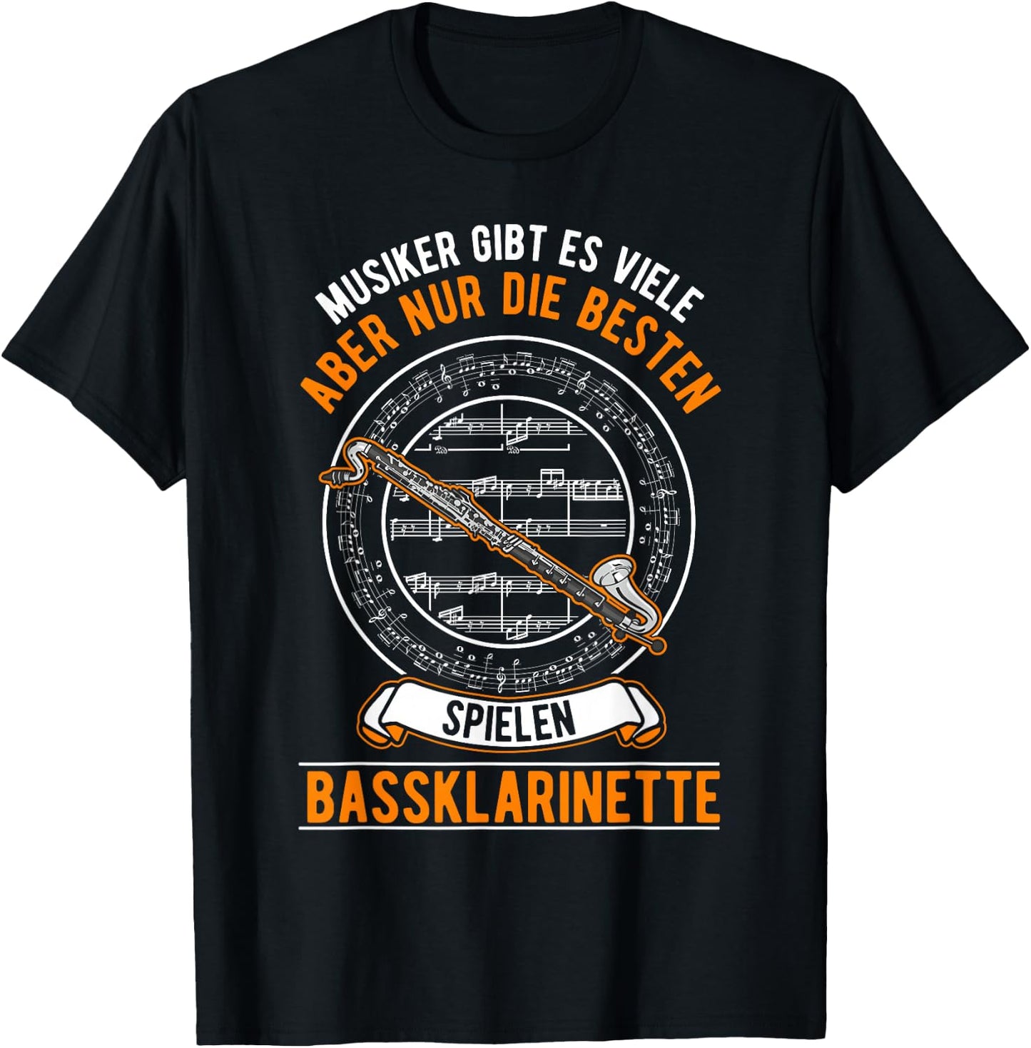 Bassklarinette Spruch T-Shirt - T-Shirt | Black