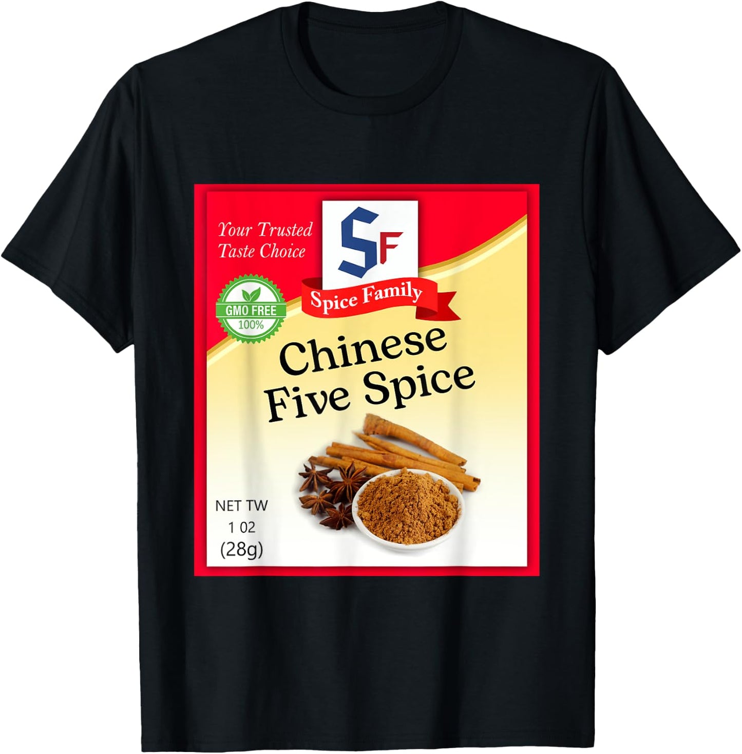 Chinese Five Spice Condiment Holiday Spice Group Costumes T-Shirt - T-Shirt | Black