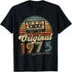 Original 1975 Vintage 50th Birthday Gift Man Woman , Black, S T-Shirt - T-Shirt | Black