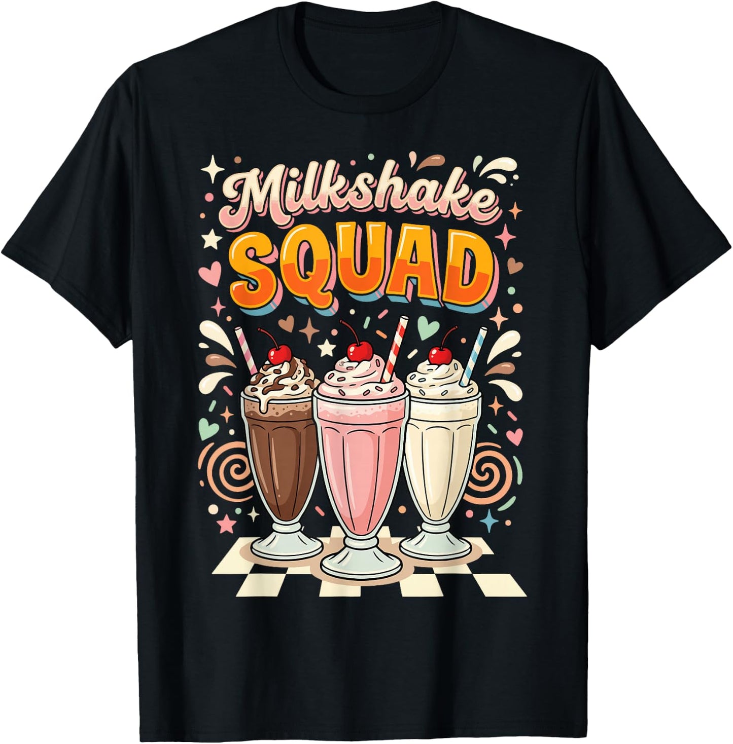 Milkshake Squad T-Shirt - T-Shirt | Black