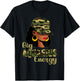 Big Aquarius Energy Black Woman Camo Cap Hat Zodiac Sign T-Shirt - T-Shirt | Black