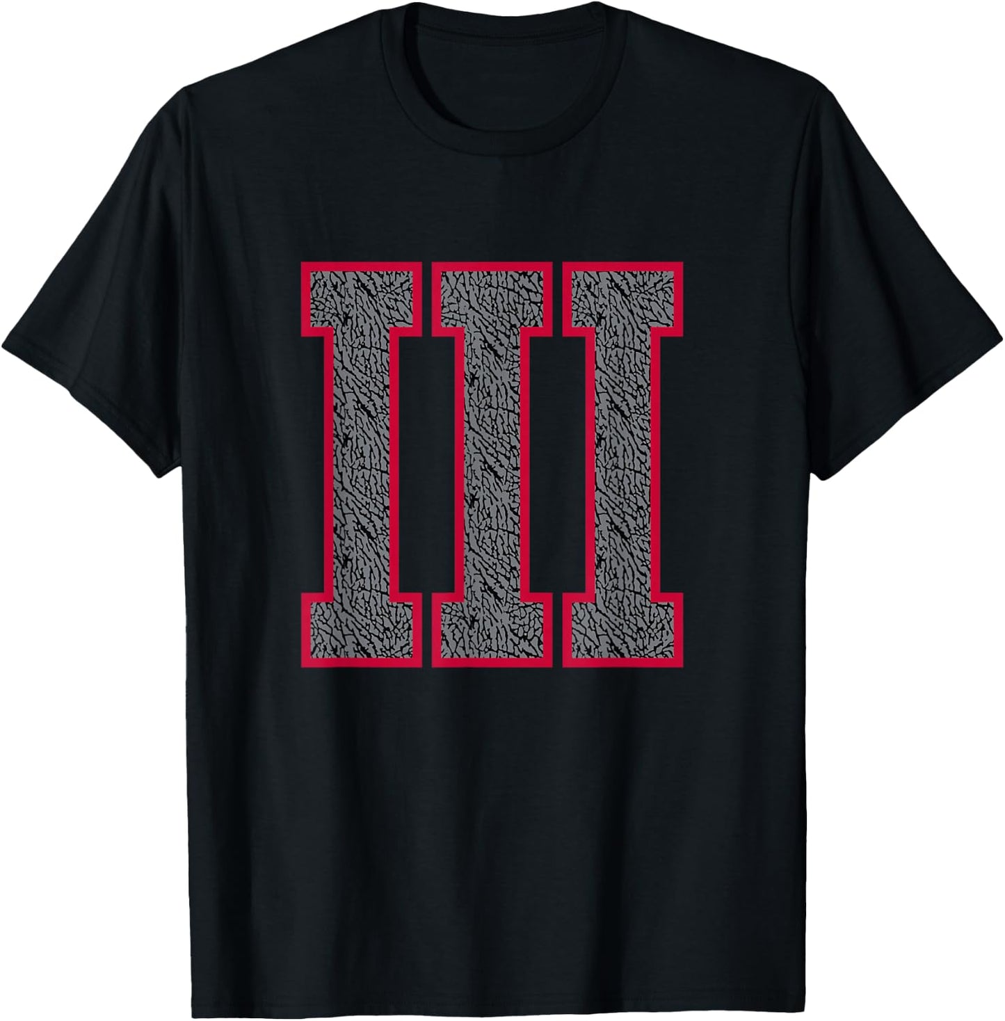 Black Cement 3 Shirt T-Shirt - T-Shirt | Black