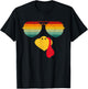 Thanksgiving Turkey Face Sunglasses Thanksgiving Funny T-Shirt - T-Shirt | Black