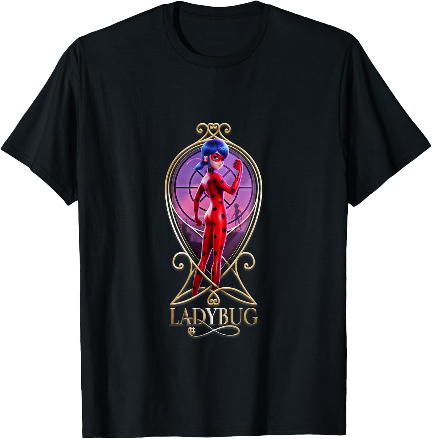 Miraculous Ladybug The Movie Ladybug big T-Shirt - T-Shirt | Black