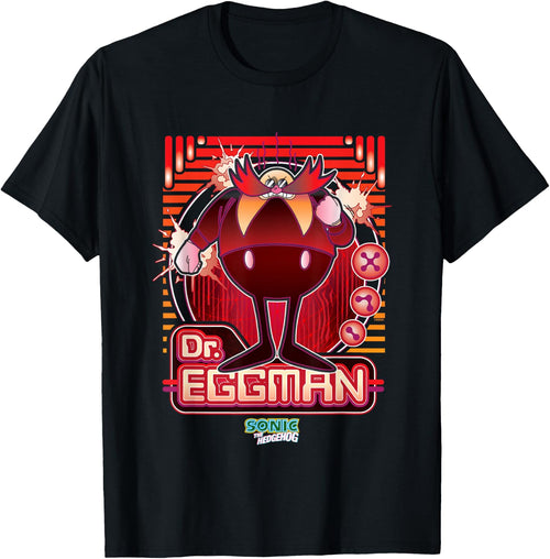 Sonic The Hedgehog Dr. Eggman Furious Portrait Retro