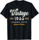 Vintage 1966 Original Parts 59th Birthday T-Shirt - T-Shirt | Black