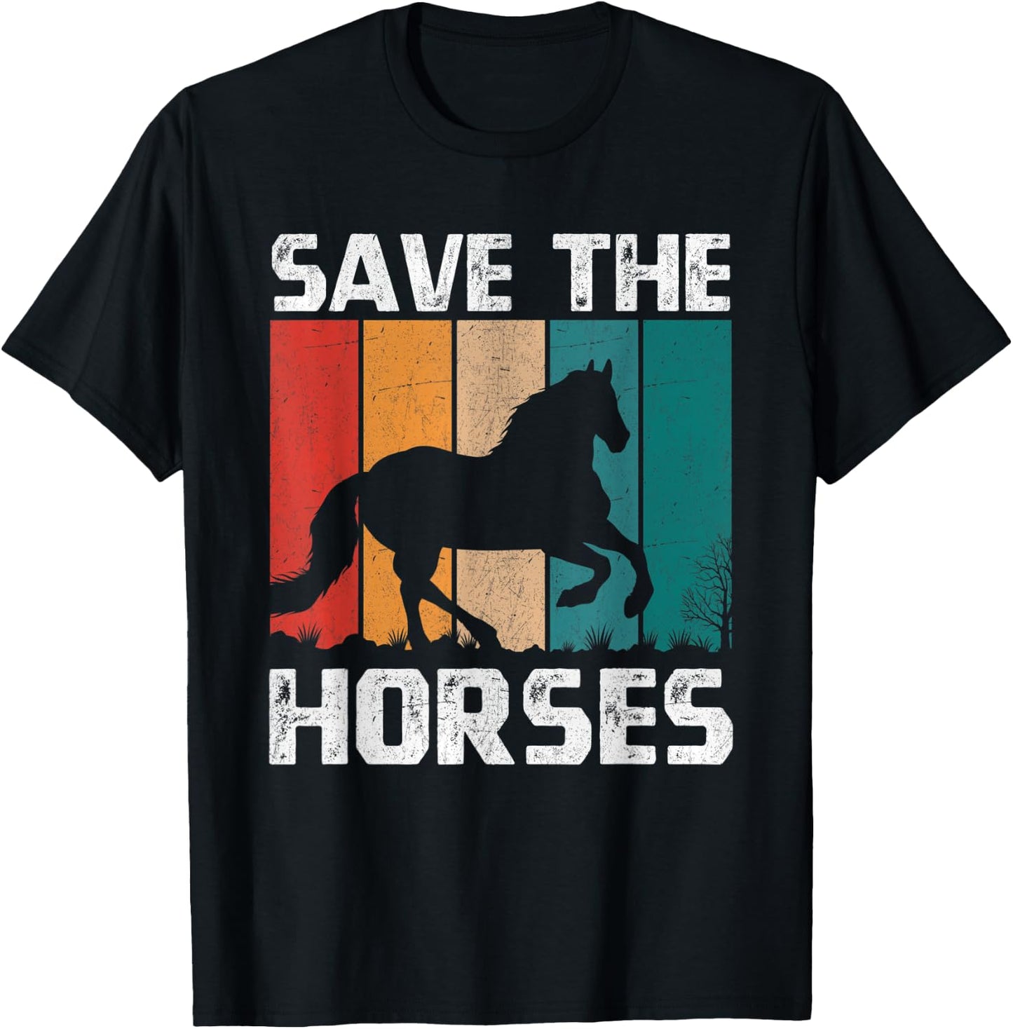 Save The Horses T-Shirt - T-Shirt | Black