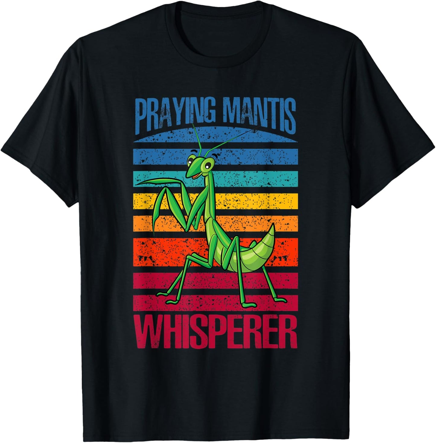 Praying Mantis Whisperer Mantis Garden Ninja T-Shirt - T-Shirt | Black