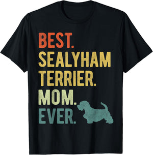 Best Sealyham Terrier Mom Ever Dog Lovers Mother's Day T-Shirt - T-Shirt | Black