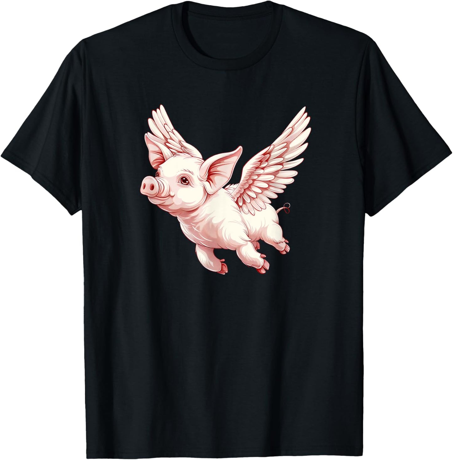 Funny Flying Pigs - Pig Flying - When Pigs Can Fly T-Shirt - T-Shirt | Black