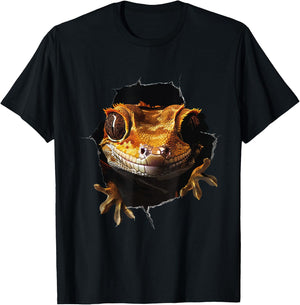 Crested Gecko T-Shirt - T-Shirt | Black