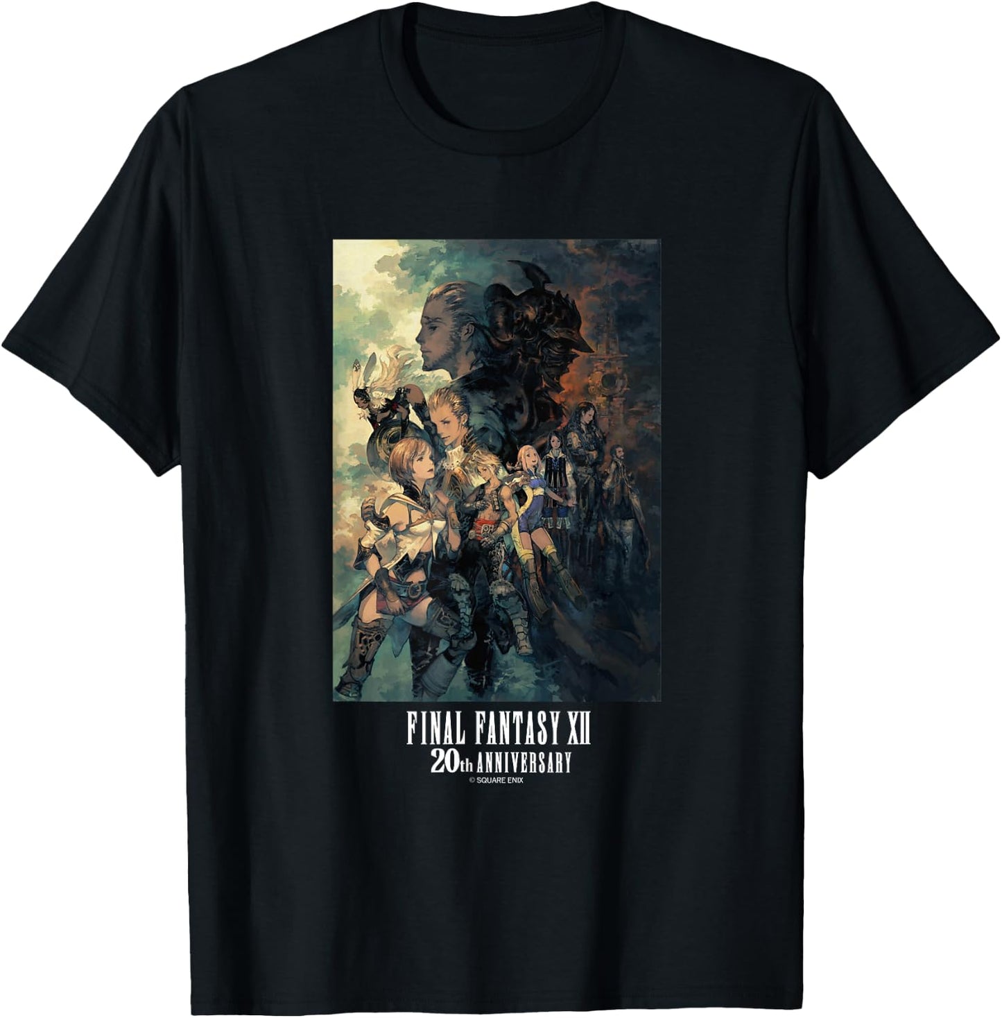 FINAL Fantasy Annivasary Collection FFXII TZA Package Art 2 T-Shirt - T-Shirt | Black