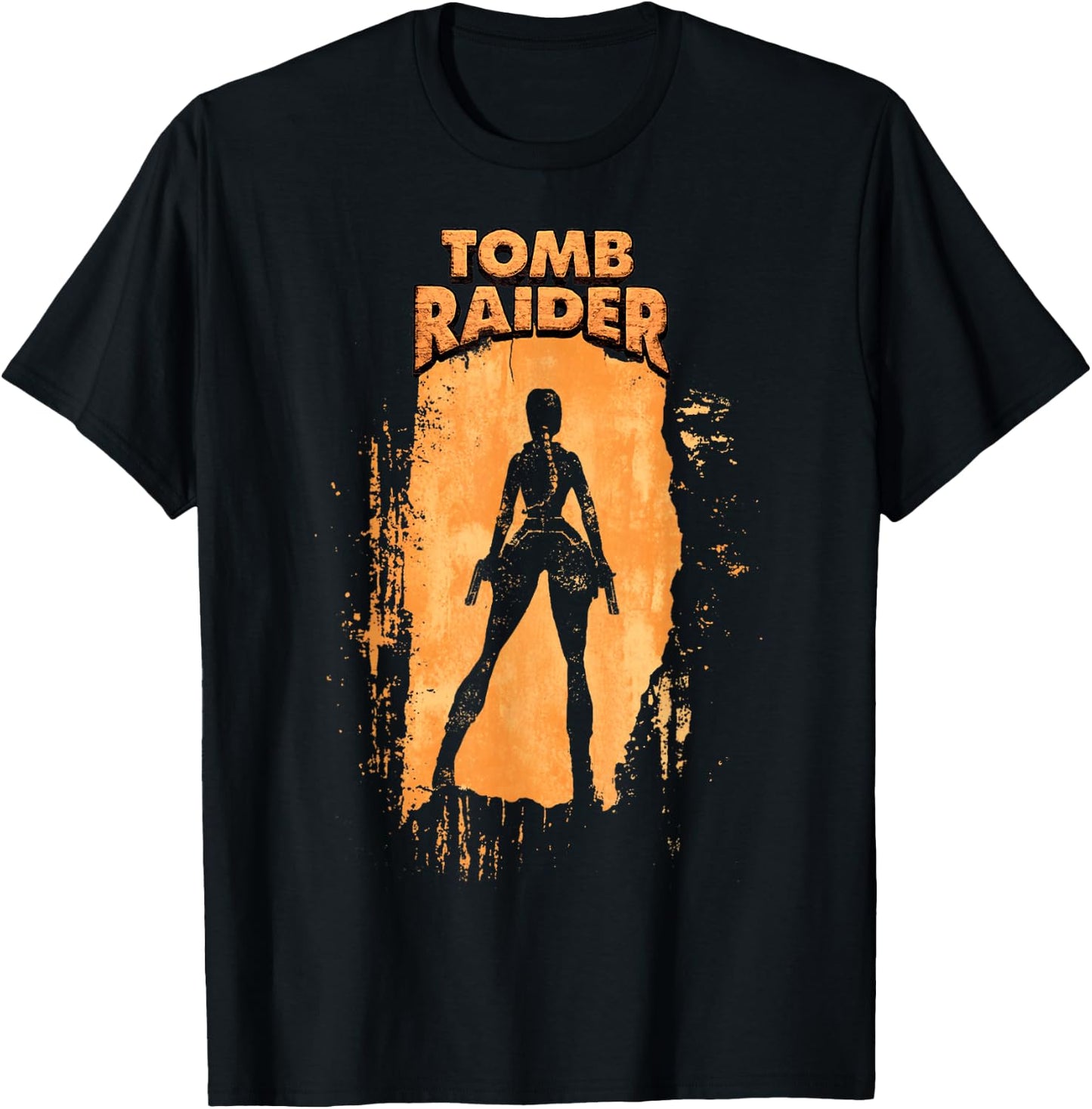 Offizielles Tomb Raider Lara Croft Adventure Begins Vintage T-Shirt - T-Shirt | Black