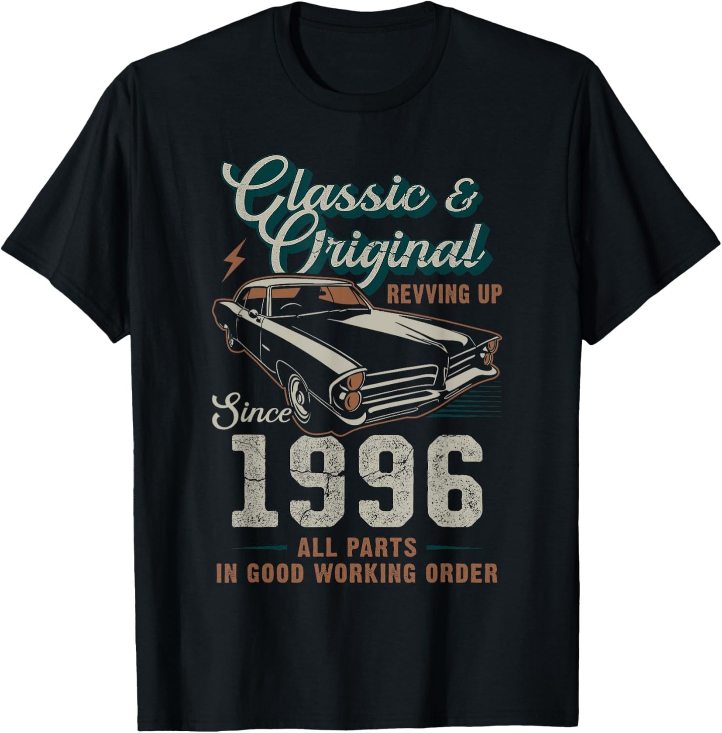 Née en 1996 Voiture ancienne 30e anniversaire T-Shirt - T-Shirt | Black