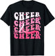Cheer Breast Cancer Awareness Shirts Ribbon Cheerleader T-Shirt - T-Shirt | Black