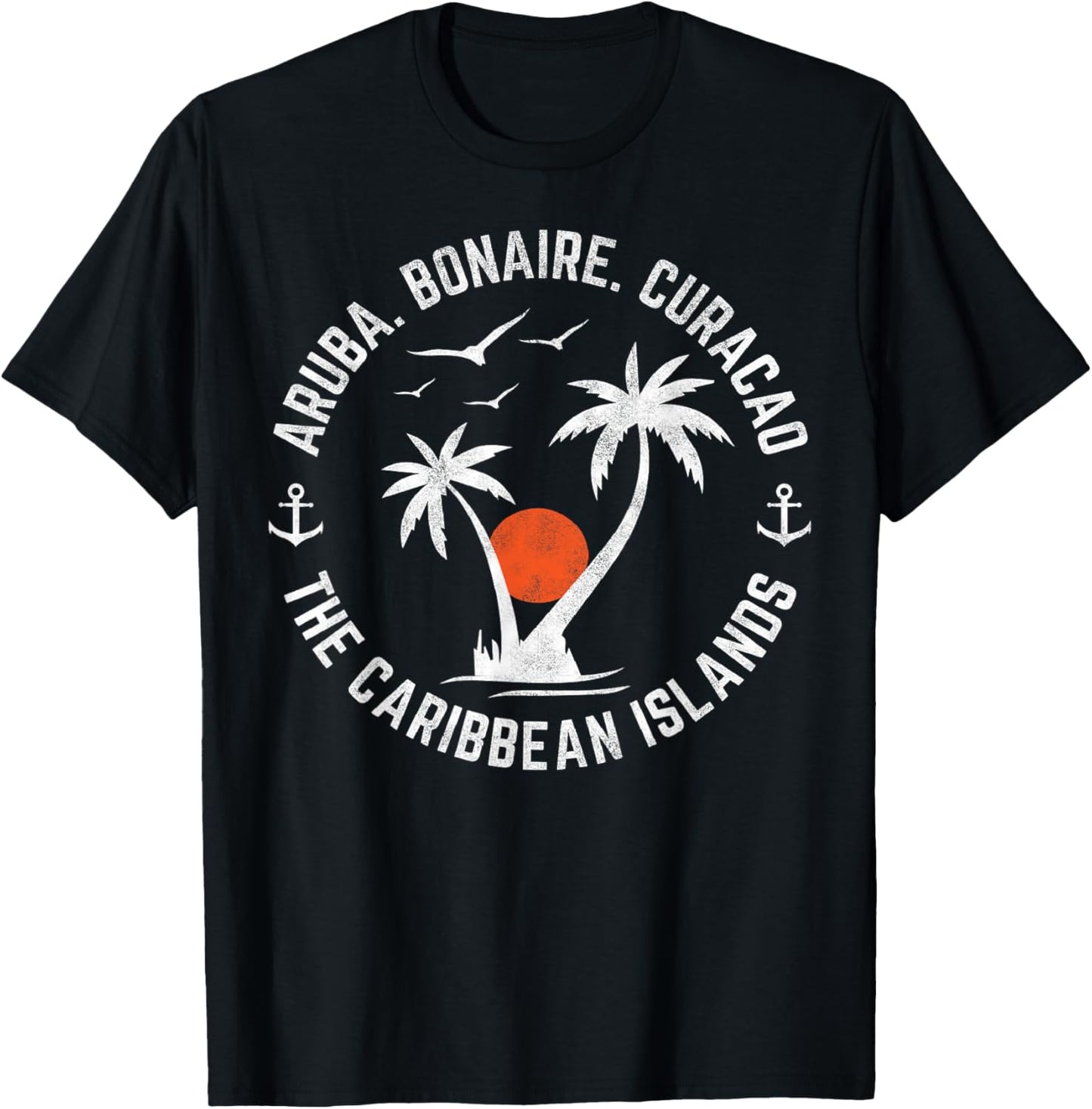 Souvenir Aruba Bonaire Curacao Caribbean Islands Vacation T-Shirt - T-Shirt | Black