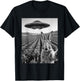 Rabbit Selfie with Alien UFO Funny Rabbit Lover Men Women T-Shirt - T-Shirt | Black