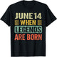 Legends are Born On June 14th Vintage Birthday Jun 14 T-Shirt - T-Shirt | Black