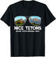 Punny Nice Tetons Teton Mountain T-Shirt - T-Shirt | Black
