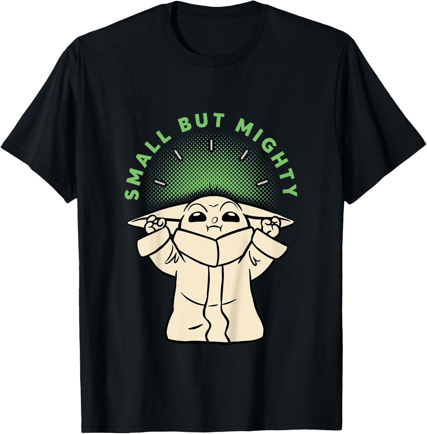 Kids The Mandalorian Small But Mighty Grogu T-Shirt - T-Shirt | Black