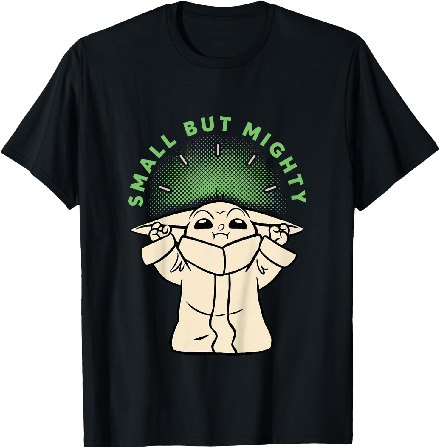 Kids The Mandalorian Small But Mighty Grogu T-Shirt - T-Shirt | Black