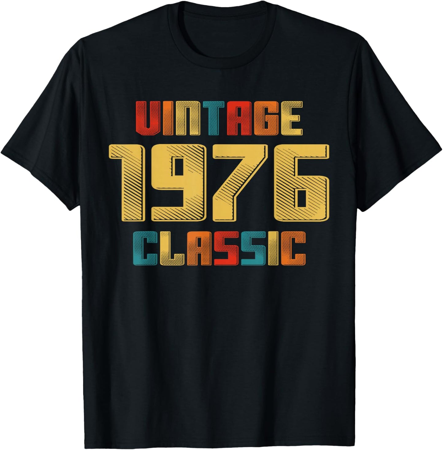 50th Birthday Vintage 1976 Classic 50 Year Old Legend 1976 T-Shirt - T-Shirt | Black
