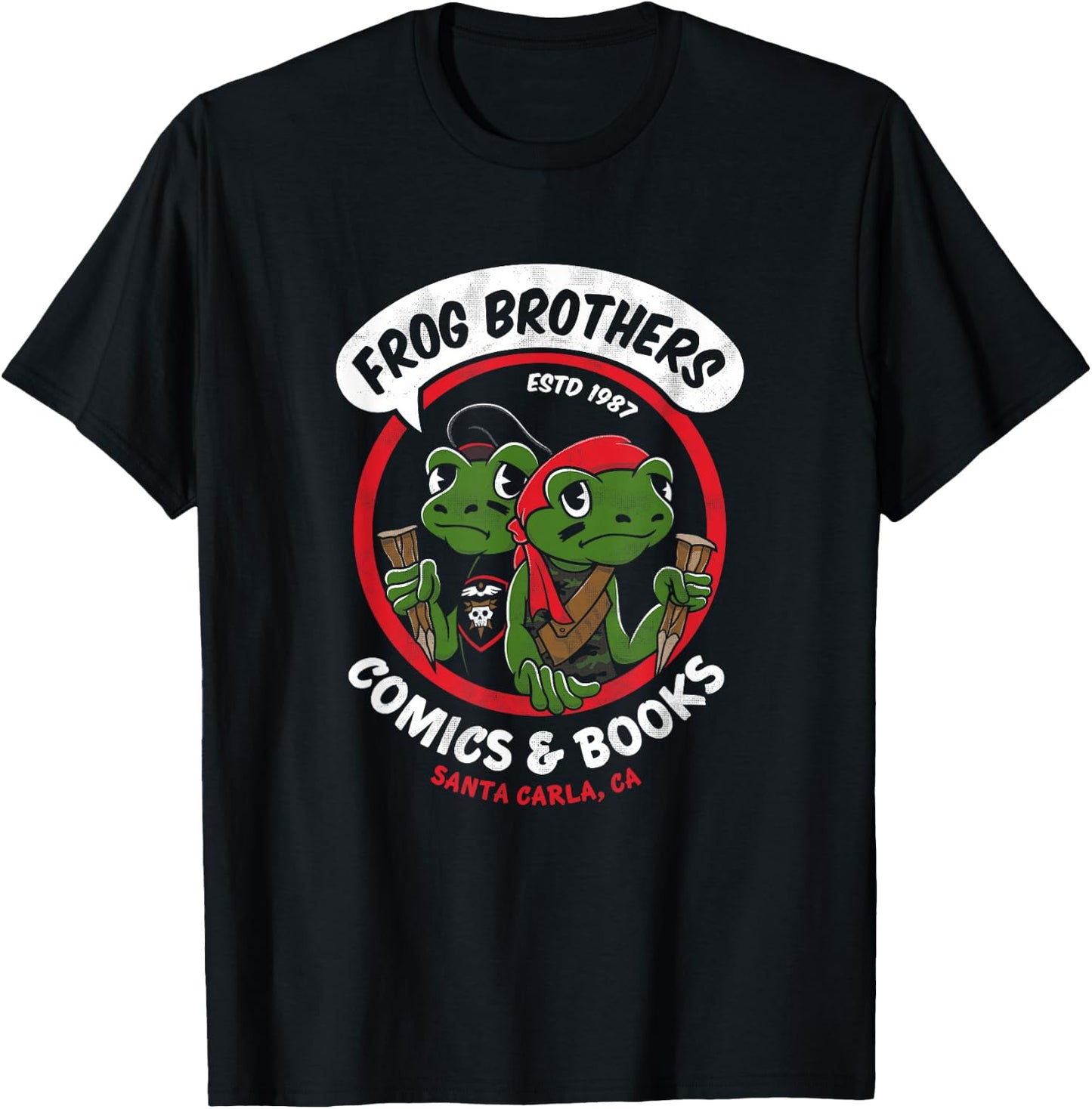 Frog Brothers Comics & Books - Vintage 80's Vampire Horror T-Shirt - T-Shirt | Black