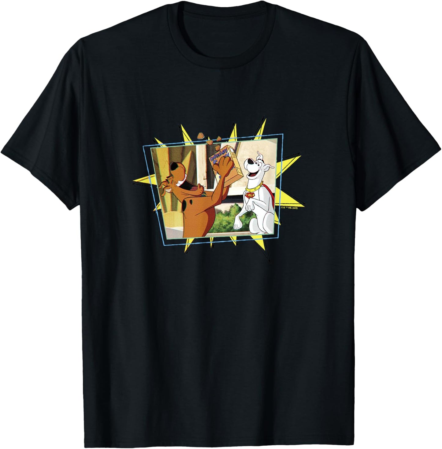 Scooby-Doo! And Krypto, Too! Scooby & Krypto Comic Snacks T-Shirt - T-Shirt | Black