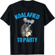 Koalafied to Party Koala Animal Pun Shirt Koala T-Shirt - T-Shirt | Black