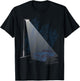 Retro Car Street Lamp Light Rainy Night Classic Road Trip T-Shirt - T-Shirt | Black