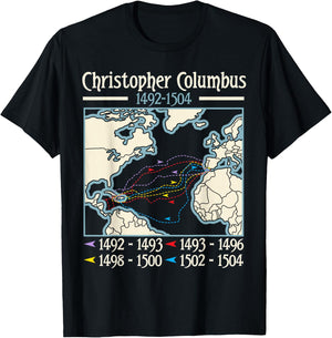 Christopher Columbus Day Italian American T-Shirt - T-Shirt | Black