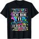 11th Birthday Girl Boy Digga I Am 11 Years , black T-Shirt - T-Shirt | Black