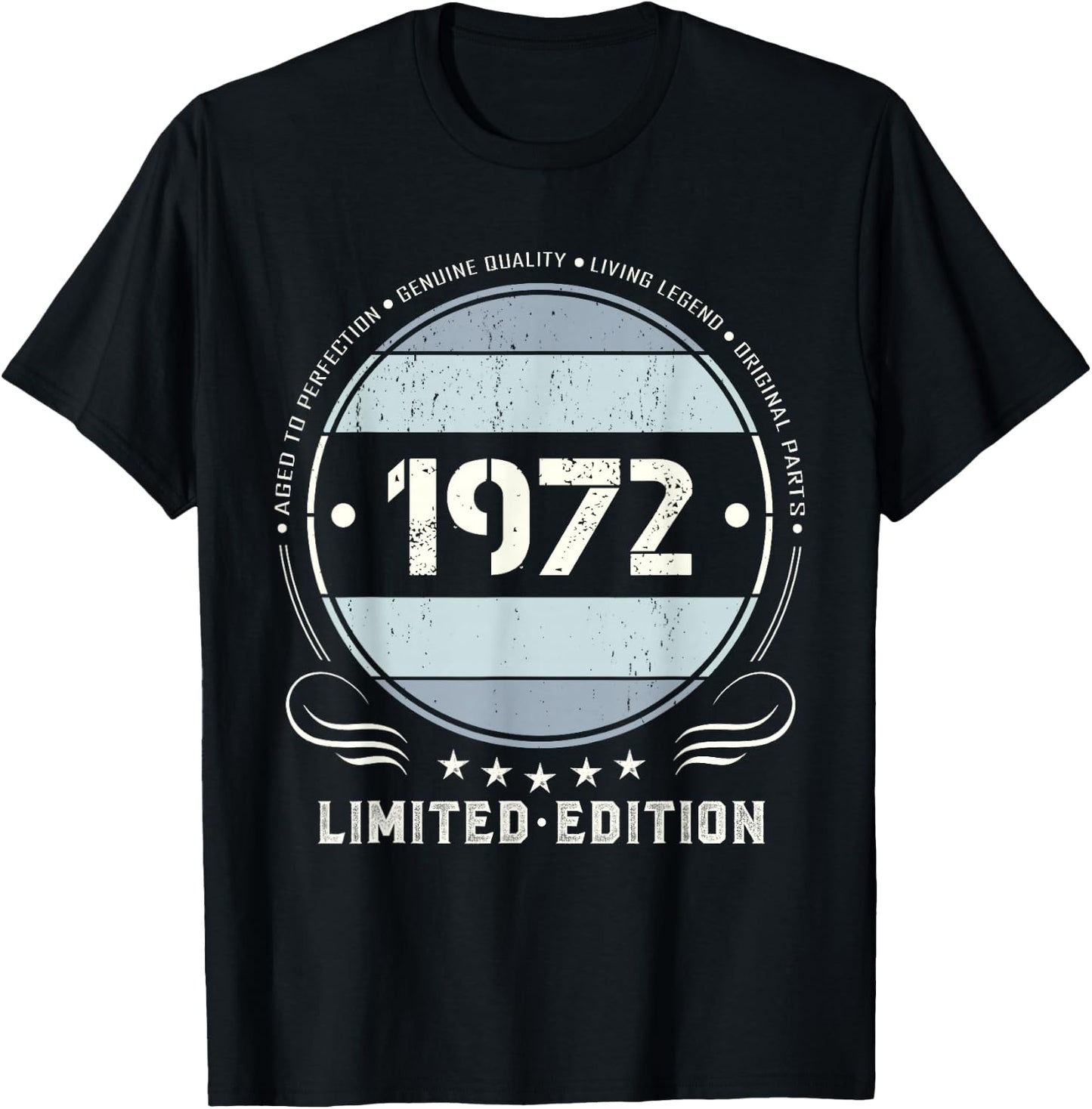 Vintage 1972 T Shirts Retro Funny 1972 T-Shirt - T-Shirt | Black