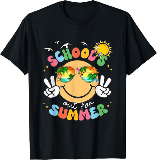 Funny School's Out for Summer Teachers Last Day of School T-Shirt - T-Shirt | Black