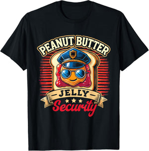 Peanut Butter Jelly Security T-Shirt - T-Shirt | Black