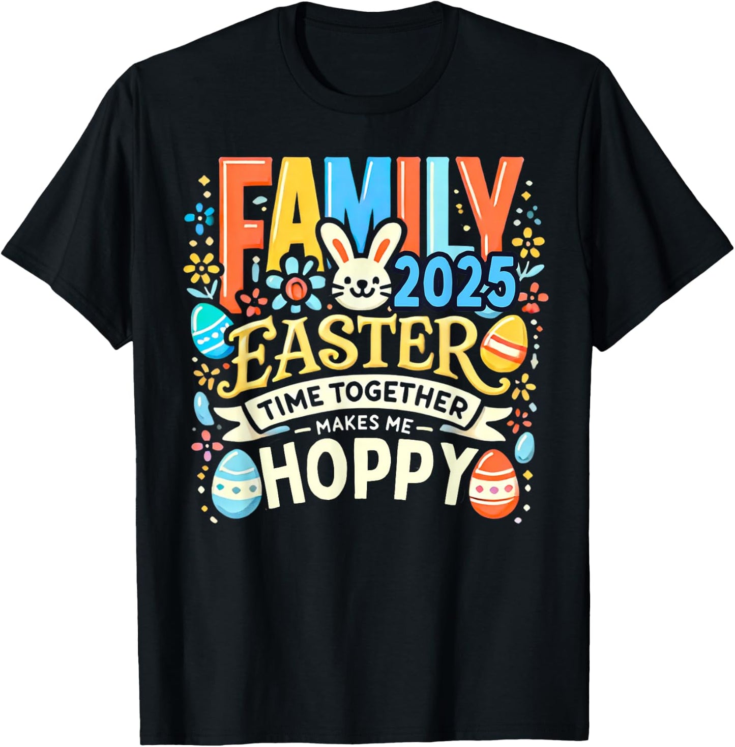 Family Easter 2025 Easter Crew Matching Group T-Shirt - T-Shirt | Black