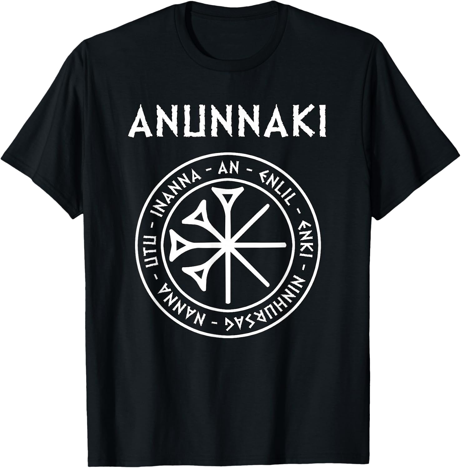 Anunnaki alte Götter und Göttinnen von Mesopotamien Symbol T-Shirt - T-Shirt | Black