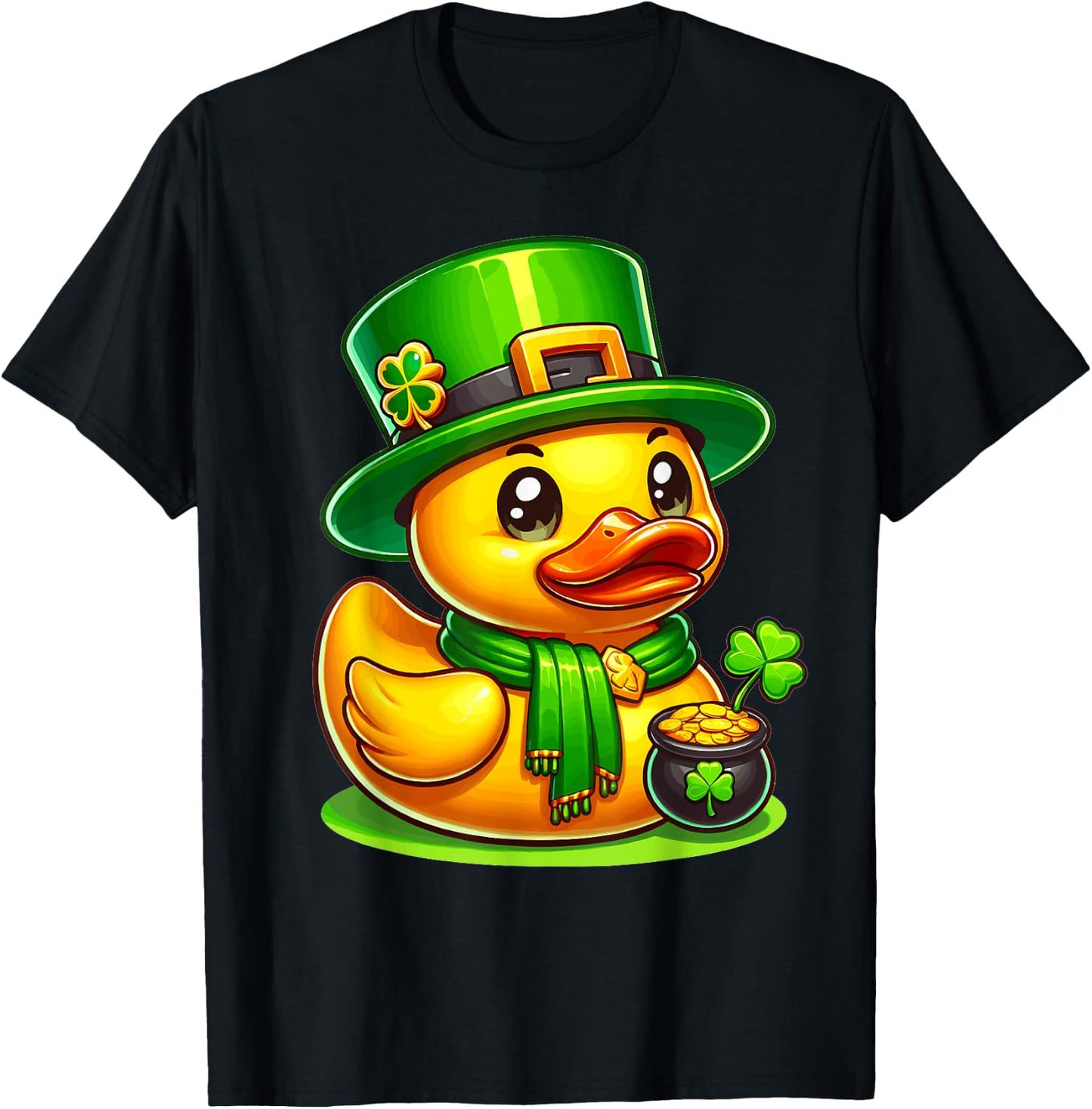 St Patricks Day Yellow Rubber Duck Cruise Ship Cruising T-Shirt - T-Shirt | Black