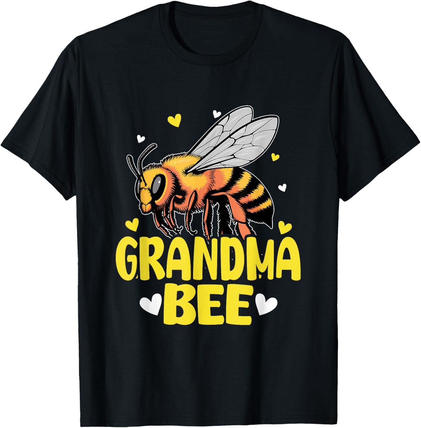 Grandma Bee Cute Beekeeping Birthday Party Matching Family T-Shirt - T-Shirt | Black