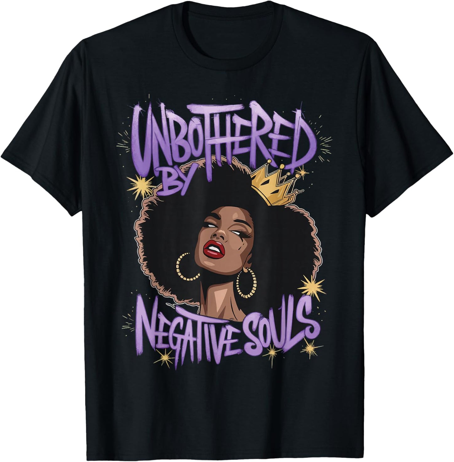 Unbothered By Negative Souls T-Shirt - T-Shirt | Black