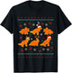Dinosaur Chicken Nuggets Ugly Christmas Sweater styleFunny T-Shirt - T-Shirt | Black