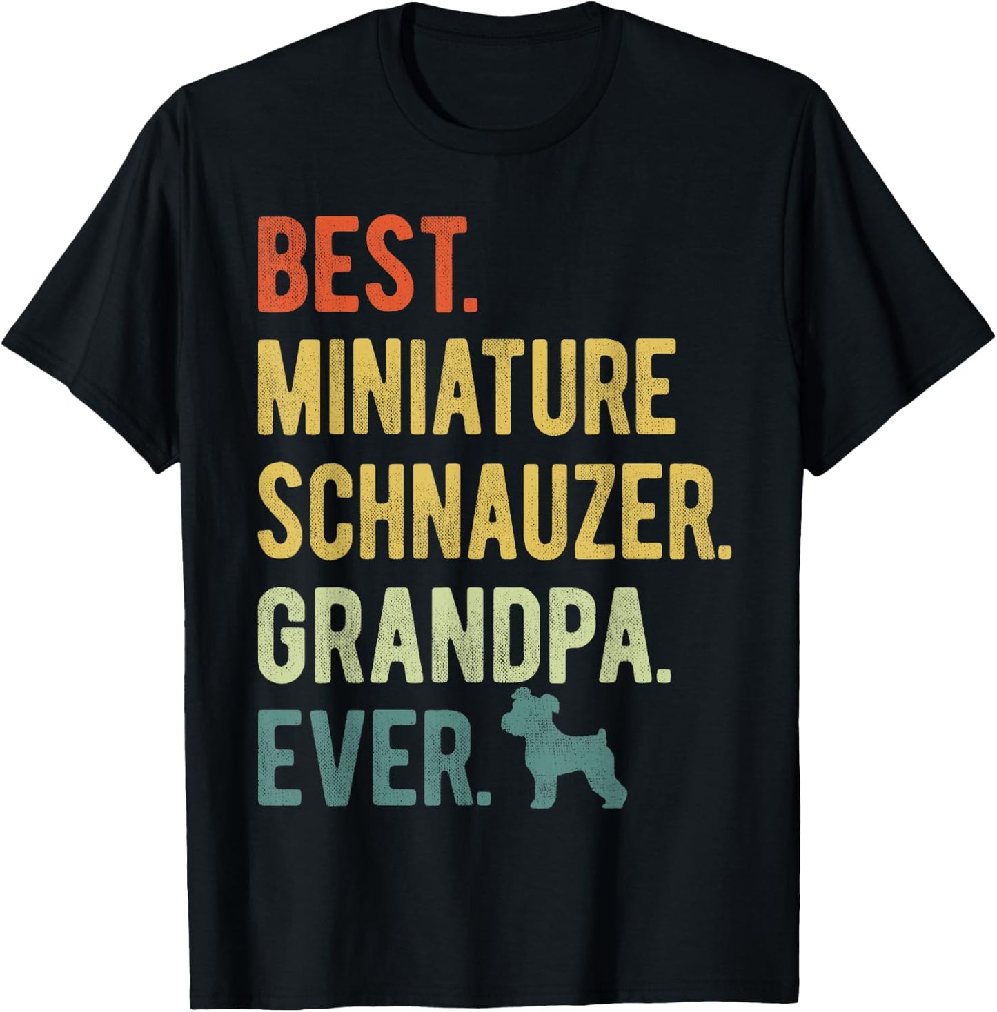 Best Miniature Schnauzer Grandpa Ever Dog Lover Father's Day Women T-Shirt - T-Shirt | Black