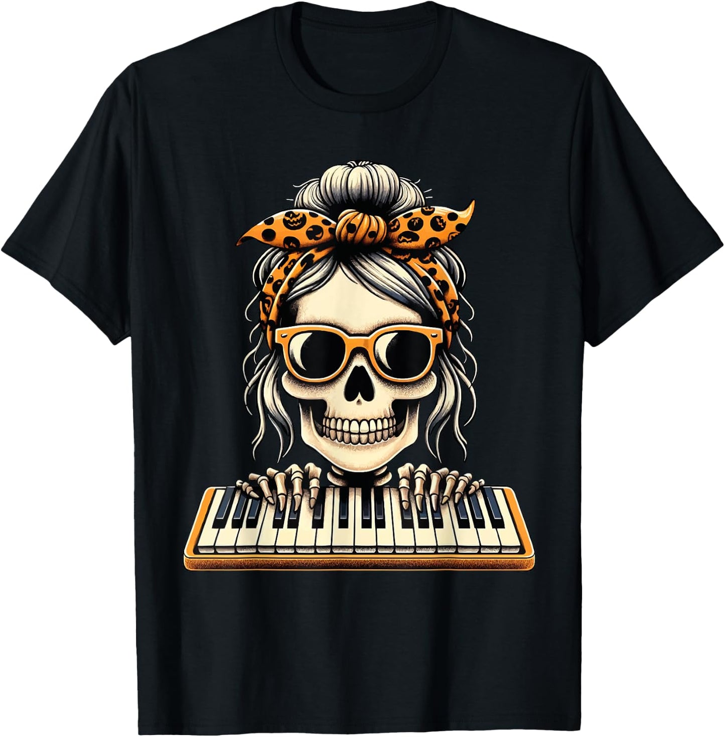 Electronic Organ Keyboard Halloween Costume Musician T-Shirt - T-Shirt | Black