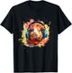 Watercolor Headphones Funny Guinea Pig T-Shirt - T-Shirt | Black