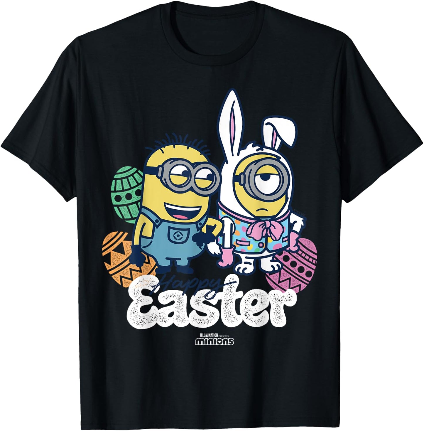 Minions Happy Easter T-Shirt - T-Shirt | Black