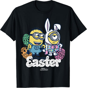 Minions Happy Easter T-Shirt - T-Shirt | Black